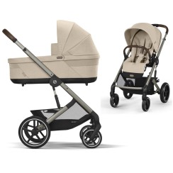 Коляска Cybex Balios S Lux TPE 2 в 1 Almond Beige 