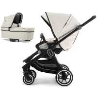 Коляска Emmaljunga NXT60 Black FLAT Lounge Beige 2 в 1