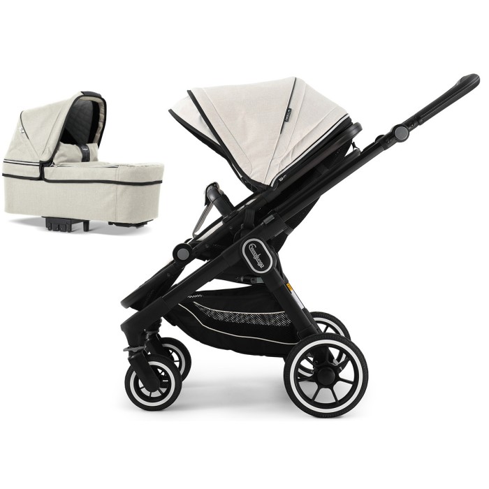 Коляска Emmaljunga NXT60 Black ERGO Lounge Beige 2 в 1
