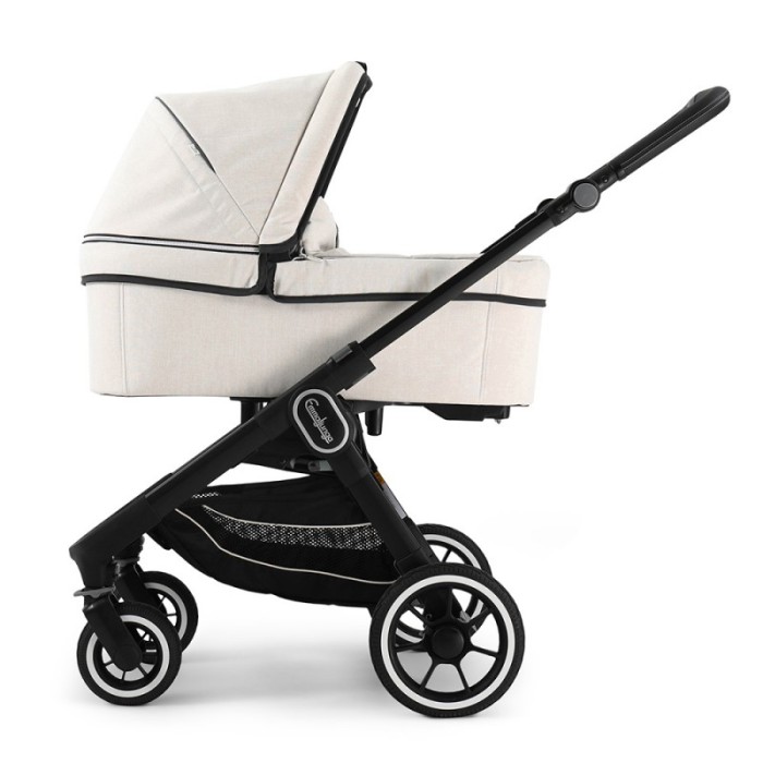Коляска Emmaljunga NXT60 Black FLAT Lounge Beige 2 в 1