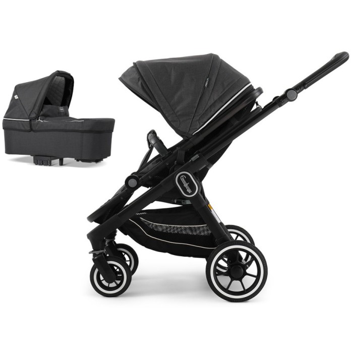 Коляска Emmaljunga NXT60 Black ERGO Lounge Black 2 в 1