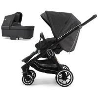 Коляска Emmaljunga NXT60 Black FLAT Lounge Black 2 в 1