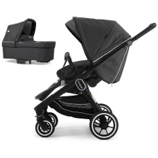 Stroller Emmaljunga NXT60 Black FLAT Lounge Black 2 in 1