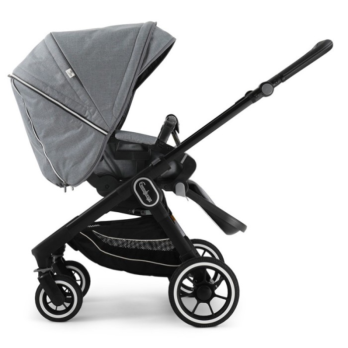Коляска Emmaljunga NXT60 Black FLAT Lounge Grey 2 в 1