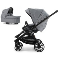 Коляска Emmaljunga NXT60 Black FLAT Lounge Grey 2 в 1