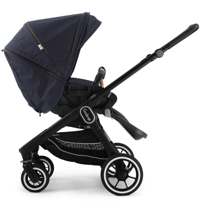Прогулянкова коляска Emmaljunga NXT60 Black FLAT Outdoor Navy