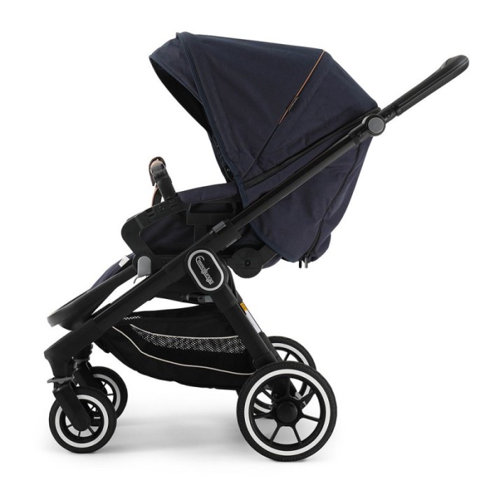 Прогулянкова коляска Emmaljunga NXT60 Black FLAT Outdoor Navy