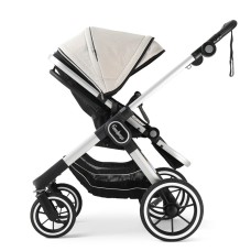 Прогулянкова коляска Emmaljunga NXT90 Silver FLAT Lounge Beige