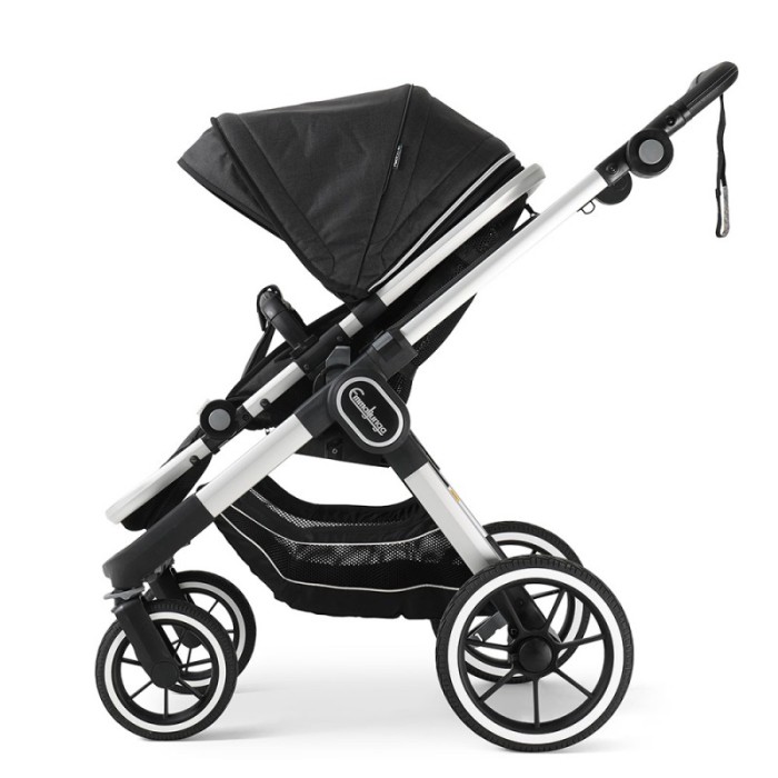 Коляска Emmaljunga NXT90 Silver ERGO Lounge Black 2 в 1
