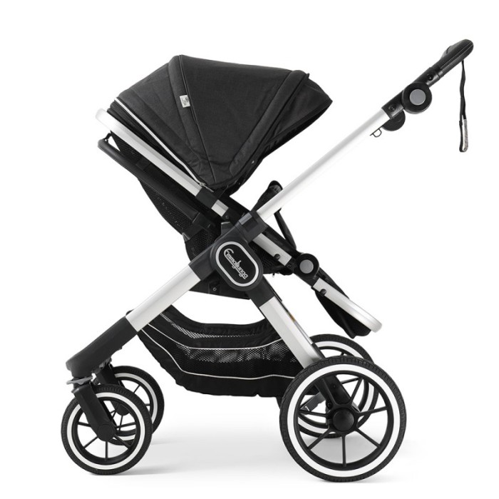 Коляска Emmaljunga NXT90 Silver ERGO Lounge Black 2 в 1