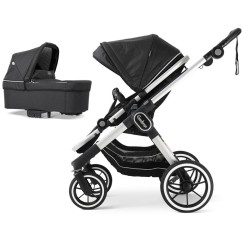 Коляска Emmaljunga NXT90 Silver ERGO Lounge Black 2 в 1