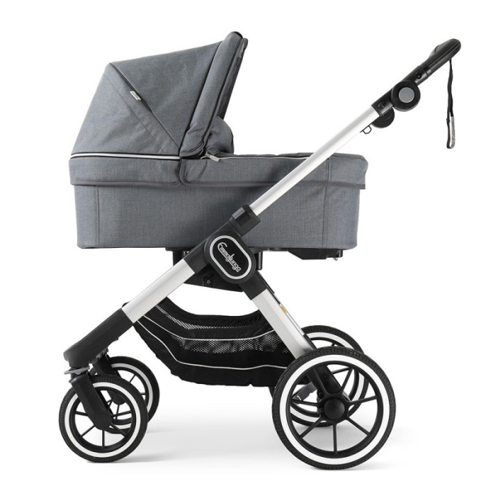 Коляска Emmaljunga NXT90 Silver FLAT Lounge Grey 2 в 1