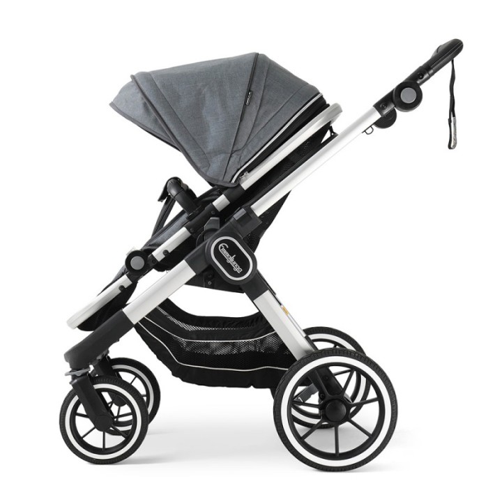 Коляска Emmaljunga NXT90 Silver ERGO Lounge Grey 2 в 1