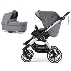 Коляска Emmaljunga NXT90 Silver FLAT Lounge Grey 2 в 1