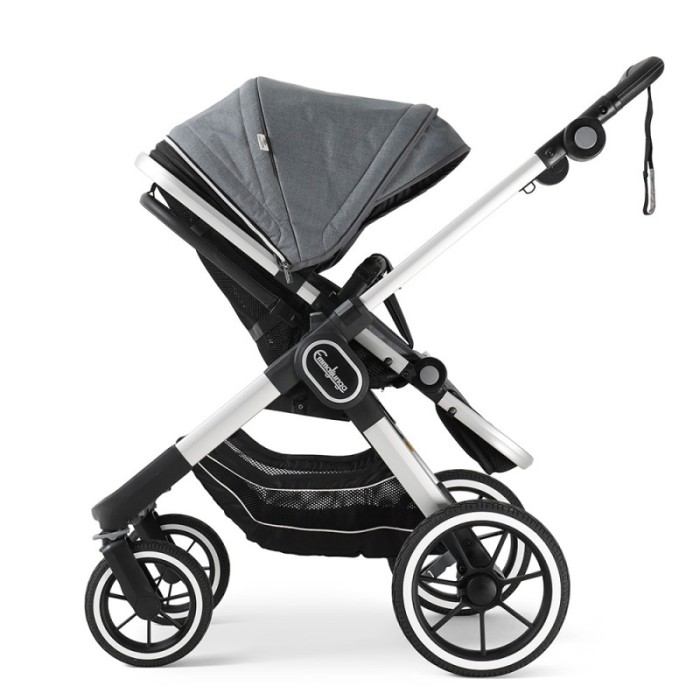 Коляска Emmaljunga NXT90 Silver ERGO Lounge Grey 2 в 1