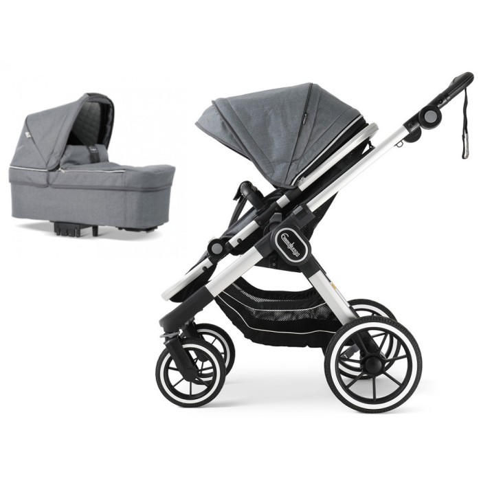 Коляска Emmaljunga NXT90 Silver ERGO Lounge Grey 2 в 1