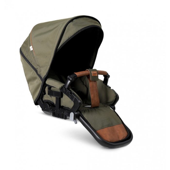 Прогулянкова коляска Emmaljunga NXT90 Silver FLAT Outdoor Olive