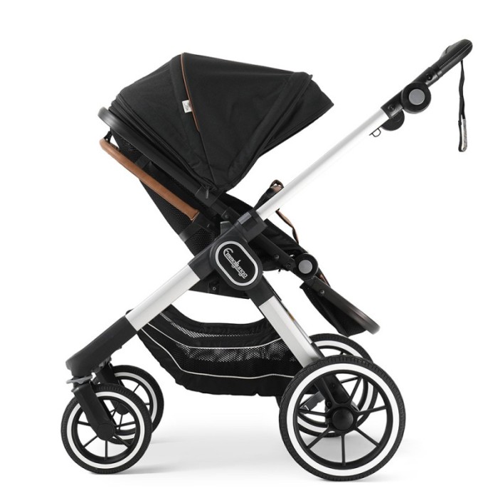 Прогулянкова коляска Emmaljunga NXT90 Silver ERGO Outdoor Black