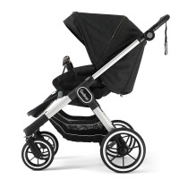 Прогулянкова коляска Emmaljunga NXT90 Silver FLAT Outdoor Black