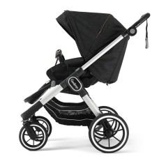 Прогулянкова коляска Emmaljunga NXT90 Silver FLAT Outdoor Black