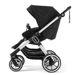 Прогулянкова коляска Emmaljunga NXT90 Silver FLAT Outdoor Black