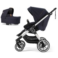 Коляска Emmaljunga NXT90 Silver FLAT Outdoor Navy 2 в 1