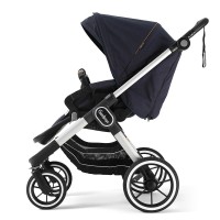 Прогулянкова коляска Emmaljunga NXT90 Silver FLAT Outdoor Navy