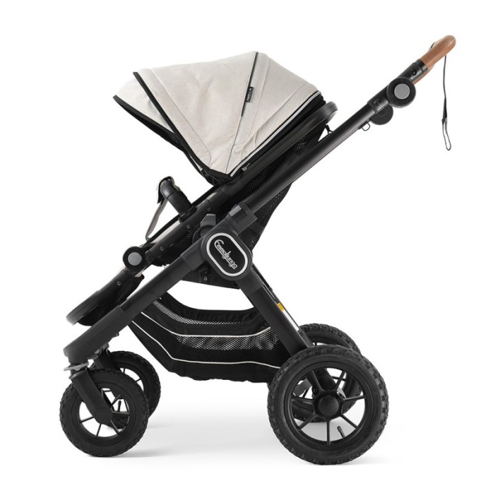 Прогулянкова коляска Emmaljunga NXT90 Black Outdoor AIR ERGO Lounge Beige