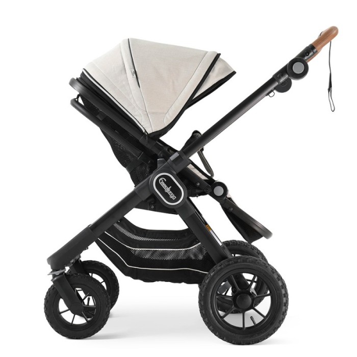 Прогулянкова коляска Emmaljunga NXT90 Black Outdoor AIR ERGO Lounge Beige