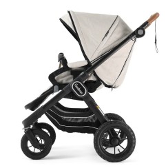 Прогулянкова коляска Emmaljunga NXT90 Black Outdoor AIR FLAT Lounge Beige
