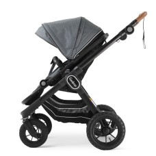 Stroller Emmaljunga NXT90 Black Outdoor AIR ERGO Lounge Grey
