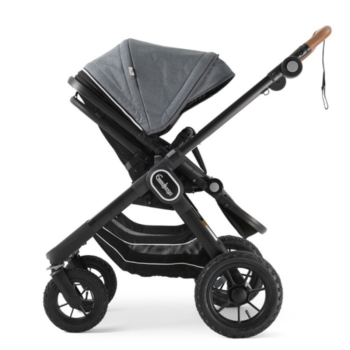 Коляска Emmaljunga NXT90 Black Outdoor AIR ERGO Lounge Grey 2 в 1