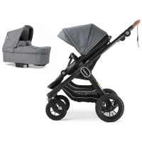 Коляска Emmaljunga NXT90 Black Outdoor AIR ERGO Lounge Grey 2 в 1