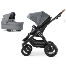 Stroller Emmaljunga NXT90 Black Outdoor AIR ERGO Lounge Grey 2 in 1