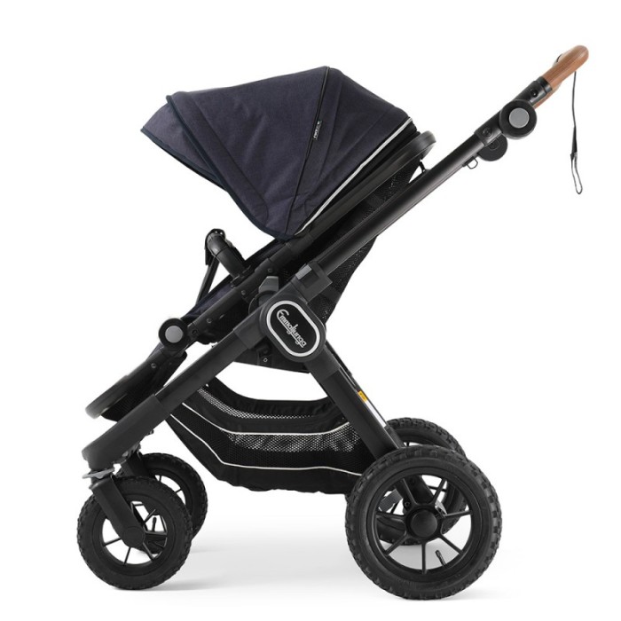 Коляска Emmaljunga NXT90 Black Outdoor AIR ERGO Lounge Navy 2 в 1
