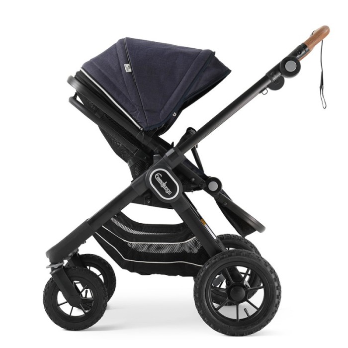 Коляска Emmaljunga NXT90 Black Outdoor AIR ERGO Lounge Navy 2 в 1