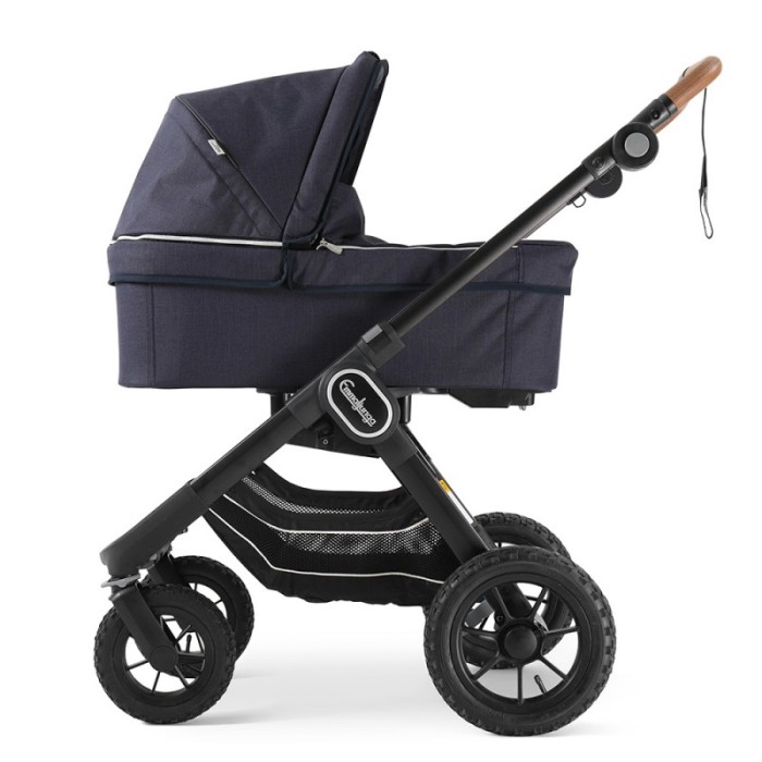 Коляска Emmaljunga NXT90 Black Outdoor AIR ERGO Lounge Navy 2 в 1