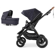 Stroller Emmaljunga NXT90 Black Outdoor AIR ERGO Lounge Navy 2 in 1