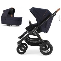 Коляска Emmaljunga NXT90 Black Outdoor AIR FLAT Outdoor Navy 2 в 1
