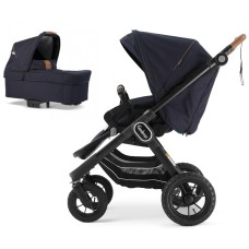 Коляска Emmaljunga NXT90 Black Outdoor AIR FLAT Outdoor Navy 2 в 1