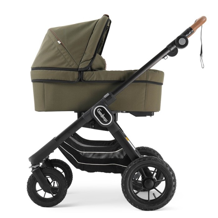 Коляска Emmaljunga NXT90 Black Outdoor AIR FLAT Outdoor Olive 2 в 1