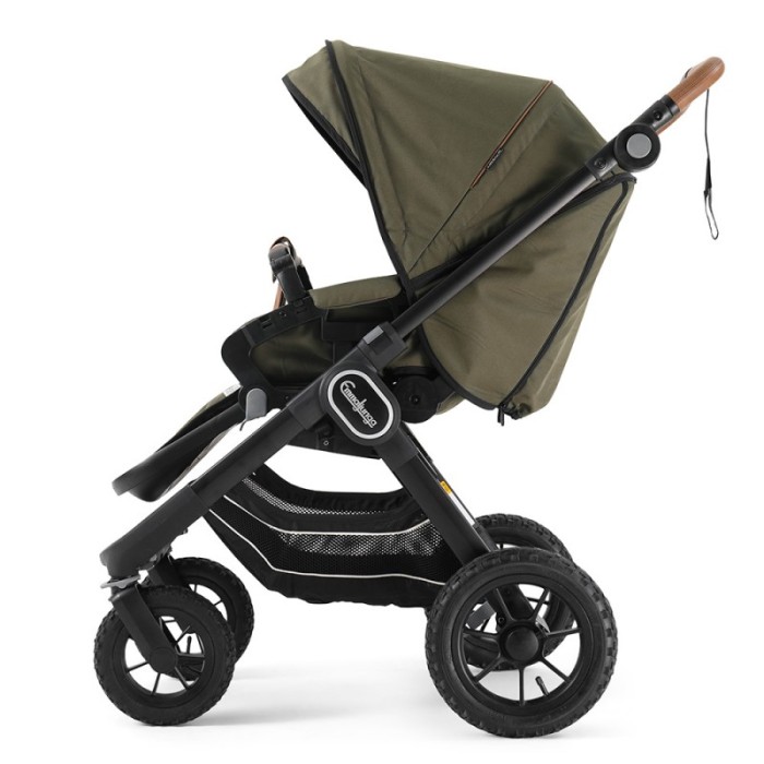 Прогулянкова коляска Emmaljunga NXT90 Black Outdoor AIR FLAT Outdoor Olive
