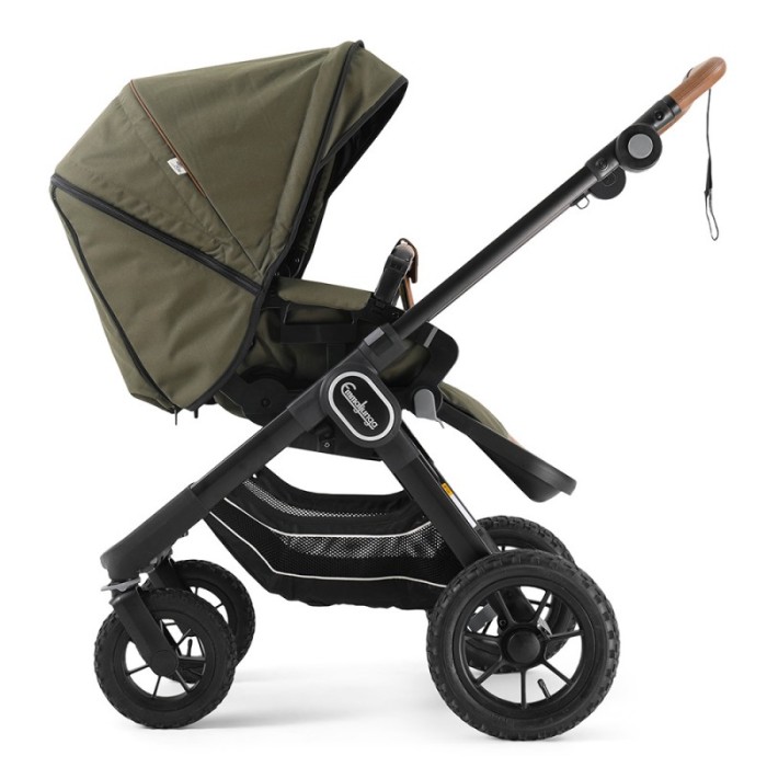 Прогулянкова коляска Emmaljunga NXT90 Black Outdoor AIR FLAT Outdoor Olive