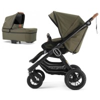 Коляска Emmaljunga NXT90 Black Outdoor AIR FLAT Outdoor Olive 2 в 1