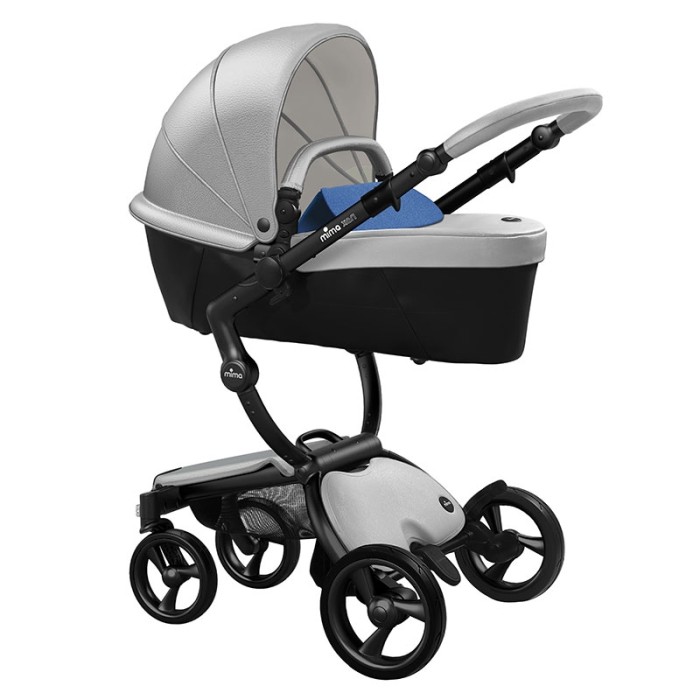 Коляска Mima Xari Argento шасі Black BB стартовий набір Denim Blue