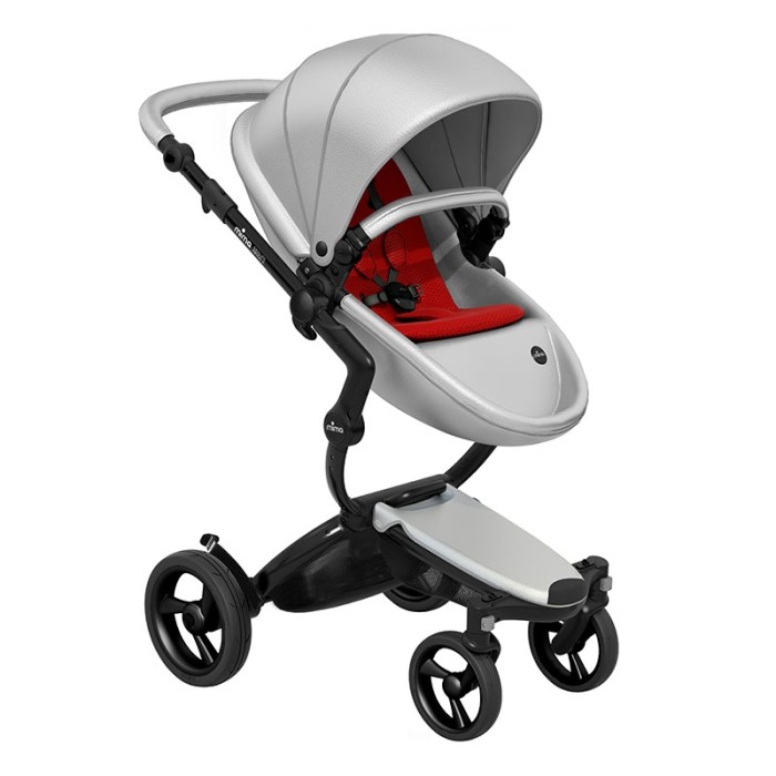 Коляска Mima Xari Argento шасі Black BB стартовий набір Ruby Red