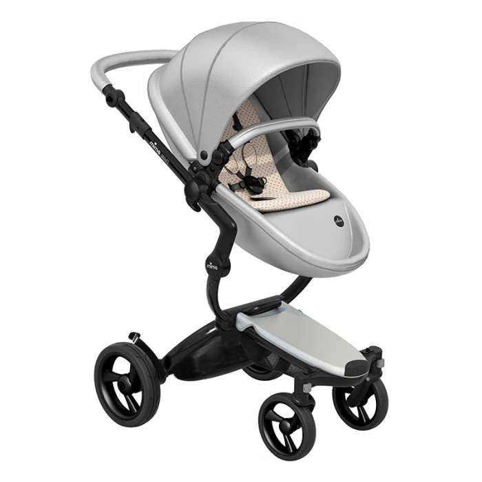 Коляска Mima Xari Argento шасі Black BB стартовий набір Sandy Beige