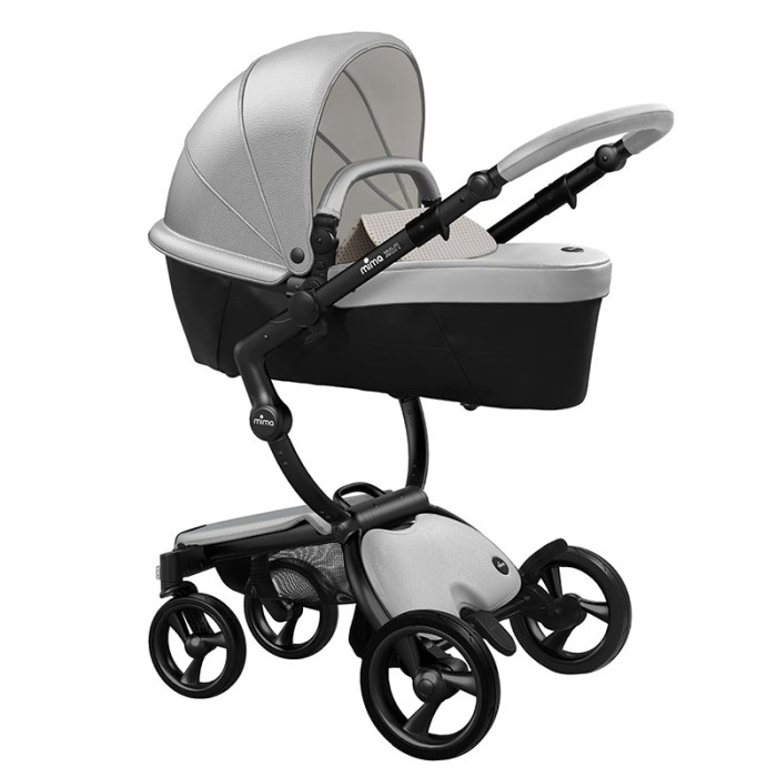 Коляска Mima Xari Argento шасі Black BB стартовий набір Sandy Beige