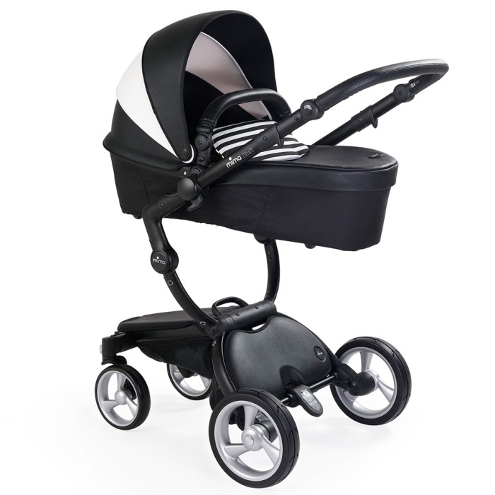 Коляска Mima Xari black шасі black BB стартовий набір Black&White