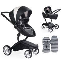 Коляска Mima Xari black шасі black BB стартовий набір Black&White